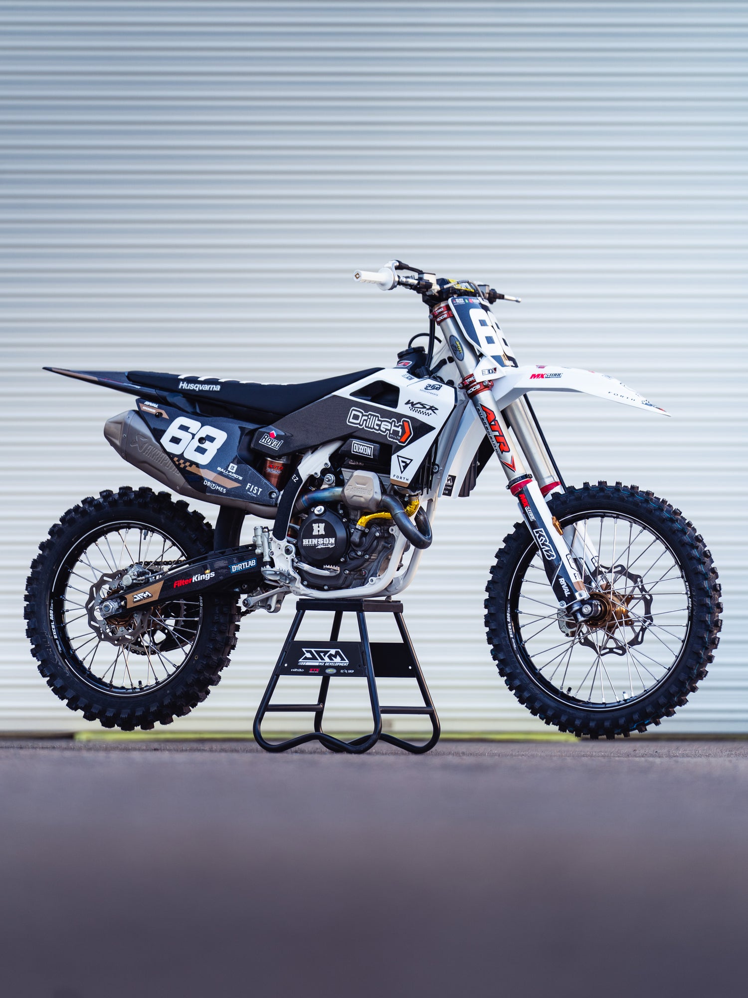 Moto Cross Plastic Frame Non-Slip Grip Sticker Sheet – Crystal Black, Universal