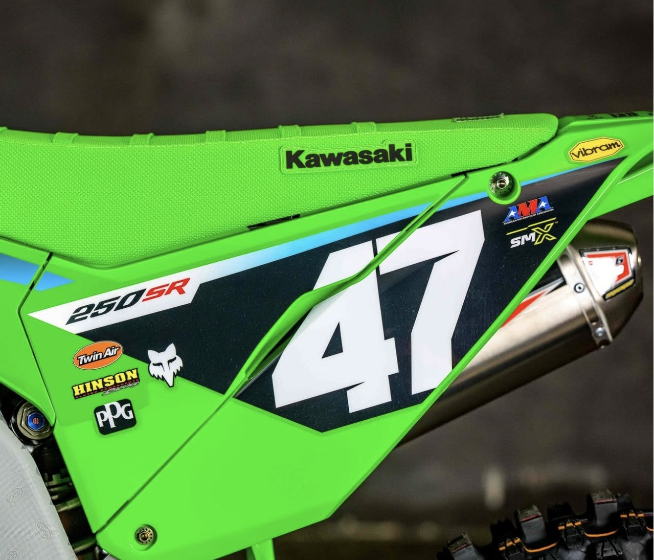 Throttle Syndicate Kawasaki KX250F 21-26 KX450F 19-26 Green Factory Complete Seat