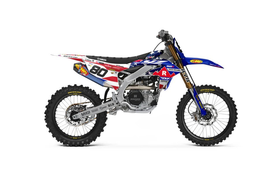 Throttle Syndicate Yamaha YZ65 18-25 Blue/White Factory Seat Cover