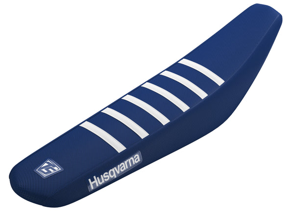 Throttle Syndicate Husqvarna TC/FC 23-25 Blue/White Factory Seat Cover