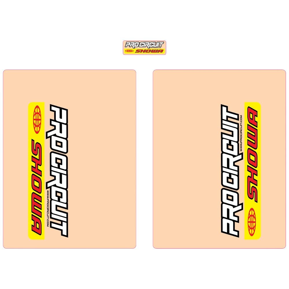 Throttle Syndicate Pro Circuit Showa Fork Decals