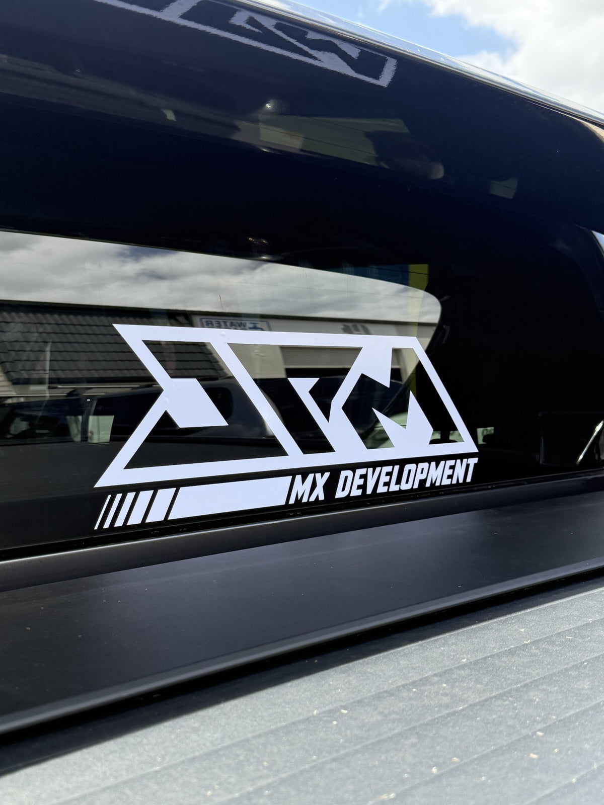 JPM Window Banner Sticker